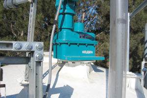 These 2 hp Mixers Were Flange Mounted to Prevent Fugitive Emissions 